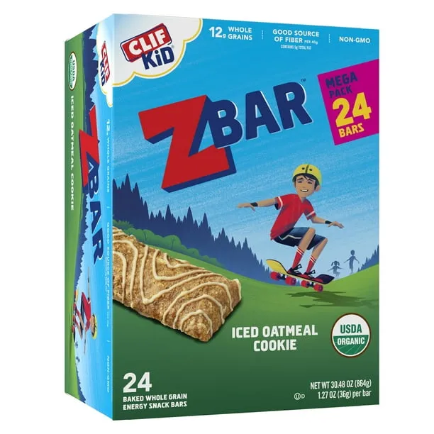 Zbar Iced Oatmeal Cookie Organic Snack Bars 24 Count / 1.27 oz