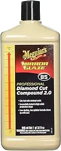 Meguiar's M85 Mirror Glaze Diamond Cut Compound 2.0 - Super-Fast, Low-Swirl Auto Compound, M8532, 32 Oz