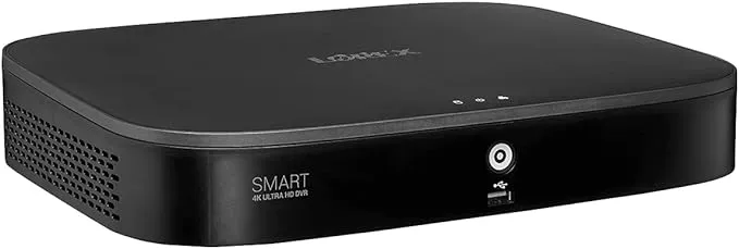 Lorex D861A81B 4K Ultra HD 8 Channel 1TB HDD Analog DVR with Smart Motion Detection and Smart Home Voice Control, 1 HDD Slot, Works with Sensors, Black (M. ) (Renewed)