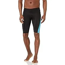 Kanu Surf 71371 Men&#039;s Black Grey Competition Jammers Swim Suit Size 32