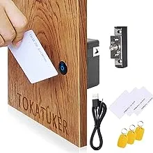 Cerradura invisible para gabinete, cerradura NFC oculta DIY con cable USB de alimentación para gabinete de madera, cajón de licor, gabinete de licor, abrir y cerrar despensa, estante secreto o panel oculto