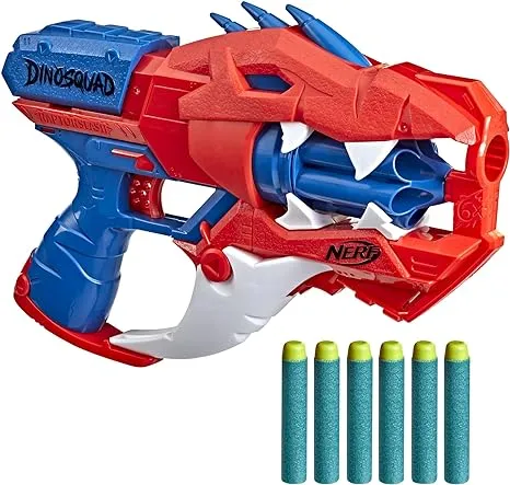 Nerf DinoSquad Raptor-Slash Dart Blaster with 6 Elite Darts