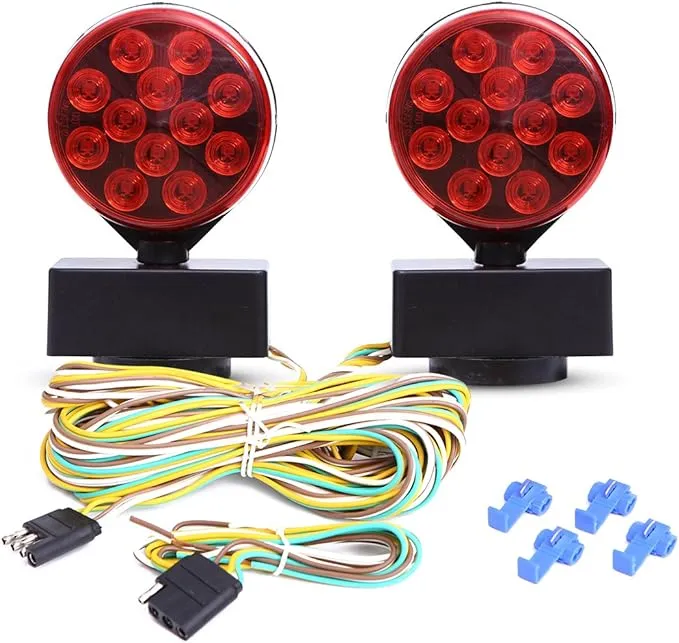 CZC AUTO 12V LED Magnetic Towing Light Kit