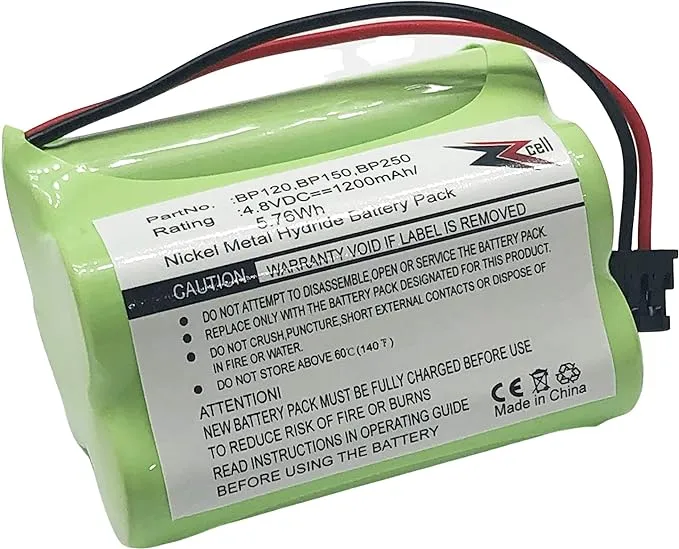 ZZcell Battery for Bearcat Sportcat Uniden BP120, BP150, BP180, BP250