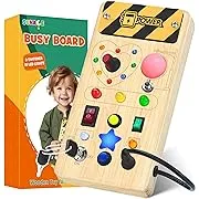 LANNEY Kids Busy Board Montessori Toys for Toddlers 2 3 4 Years Old Girls Boys Gifts