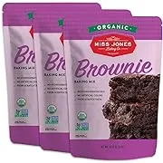 Miss Jones Baking Organic Fudge Brownie Mix, Non-GMO, Vegan-Friendly: Rich Cocoa (Pack of 3)