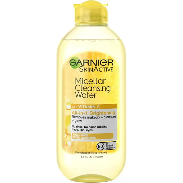 Garnier Skin Active All In 1 Micellar Cleansing Water  Waterproof  13.5 Oz  3 Pack