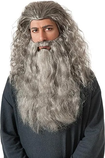 Rubies The Hobbit Gandalf Beard Costume Wig Kit-