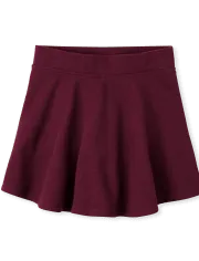 Girls French Terry Skort - Tan