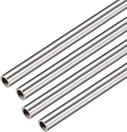 uxcell 4Pcs 304 Stainless Steel Capillary Tube Tubing 2.9mm ID 4.9mm OD 300mm Length 1mm Wall