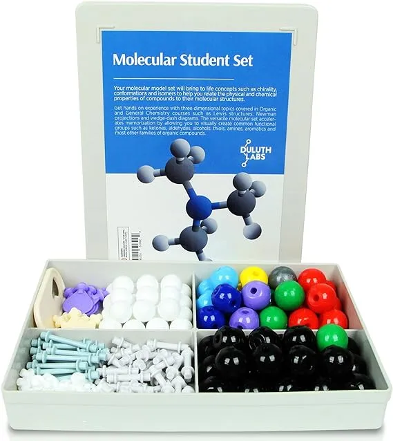 Organic Chemistry Model Student Kit - MM-005 with Atom Configurations and Bonds for Students and Teachers