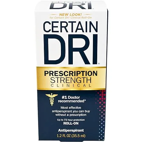 Certain Dri Prescription Strength Clinical Antiperspirant Roll-On