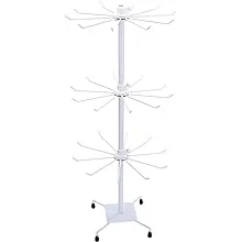 Rotating Jewelry Display Holder, 3 Tier Rotating Necklace Holder Rack Fashion Co