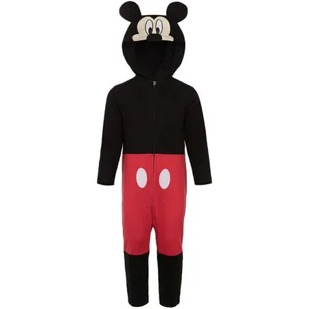 Disney Mickey Mouse Goofy Pluto Zip Up Coverall Newborn to Big Kid