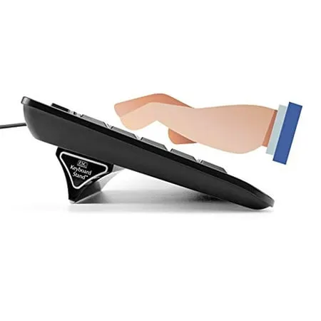 ESC Computer Keyboard and Laptop Stand, Ergonomic Angles and Tilt, Two Sizes of Stands Included, Compatible with Flat-Back Keyboard Only