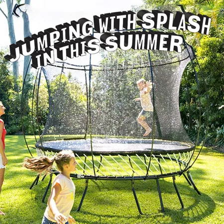 Trampoline Sprinkler Trampoline Water Sprinkler for Kids,Outdoor Boys Girls Fun ...