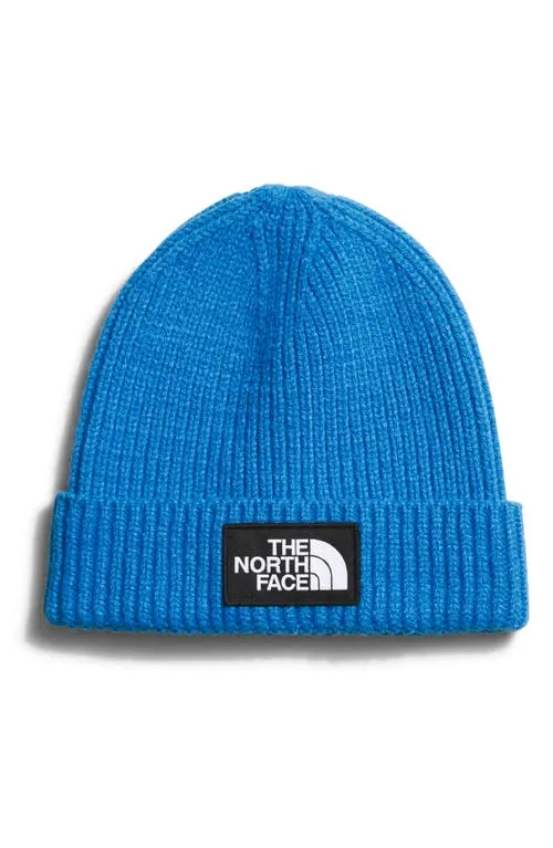 THE NORTH FACE Kids' Box Logo Cuff Winter Beanie Hat, Summit Gold, One Size