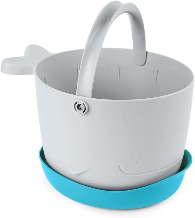 Skip Hop Bath Toy Storage, Moby Stowaway Bucket, Grey