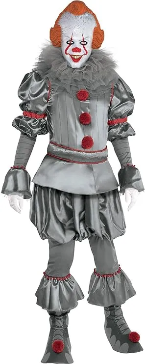 Party City It Chapter Two Tattered Pennywise Costume for Adults, Includes a Clown Suit, Mask, and Collar