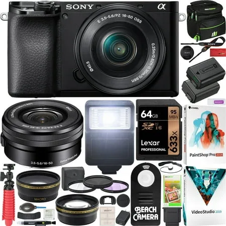 Sony Alpha a6100 Mirrorless Camera with 16-50mm