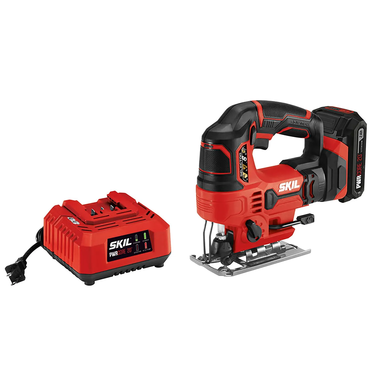 SKIL PWR CORE 20-volt Variable Keyless Cordless Jigsaw (Battery & Charger Included)