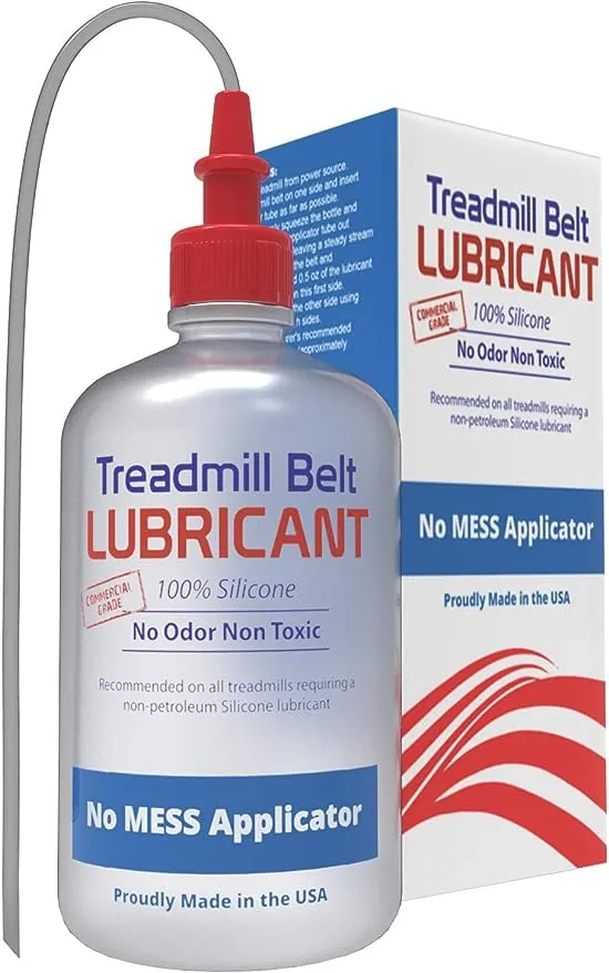 Treadmill Belt Lubricant | 100% Silicone | USA Made | No Odor & No Propellants | Applicator Tube for Full Belt Width Lubrication at a Controlled Flow-So Easy