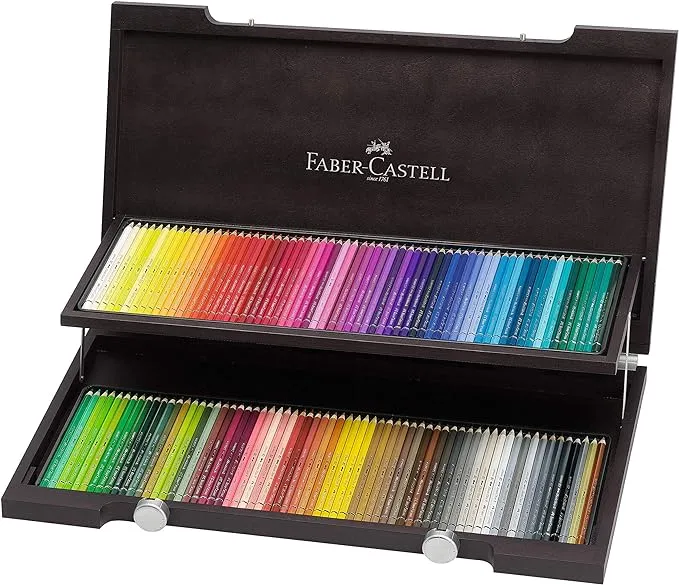 Faber-Castell Art & Graphic Albrecht Dürer Watercolour Pencil, Multicoloured, Wooden Case Of 120, For Art, Craft, Drawing, Sketching, Home, School, University, Colouring