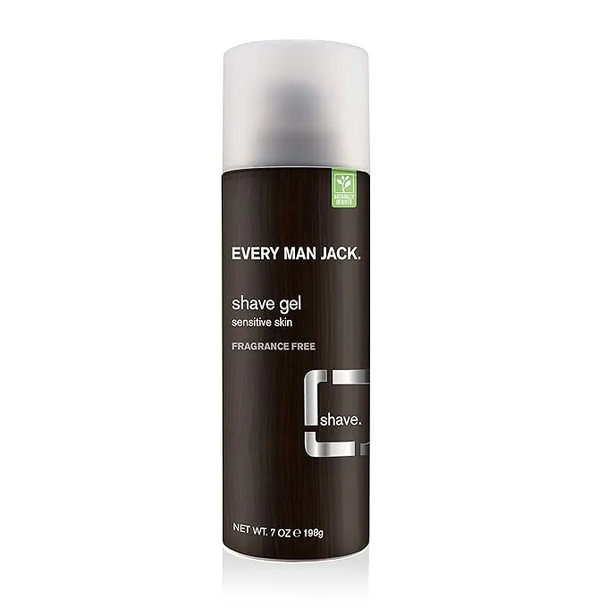 Every Man Jack Shave Gel, Fragrance Free - 7 oz