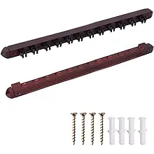 GSE Games & Sports Expert 2-Piece Wood 12 Billiard Pool Cue Rack Wall Mounted Holders