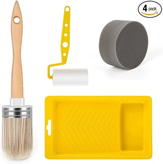 Tool Trio, Paint Brush, Roller, Sponge, All The Tools You Need to Apply Finish All in One Paint