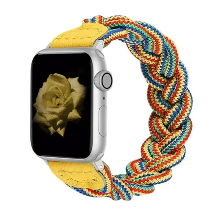 Wearlizer Compatible with Apple Watch Band 38mm 40mm 41mm Slim Elastic Braided Solo Loop Strap Wristband Stretchy Woven Bracelet Accessories for iWatch Series 8 7 6 5 4 3 2 1 SE