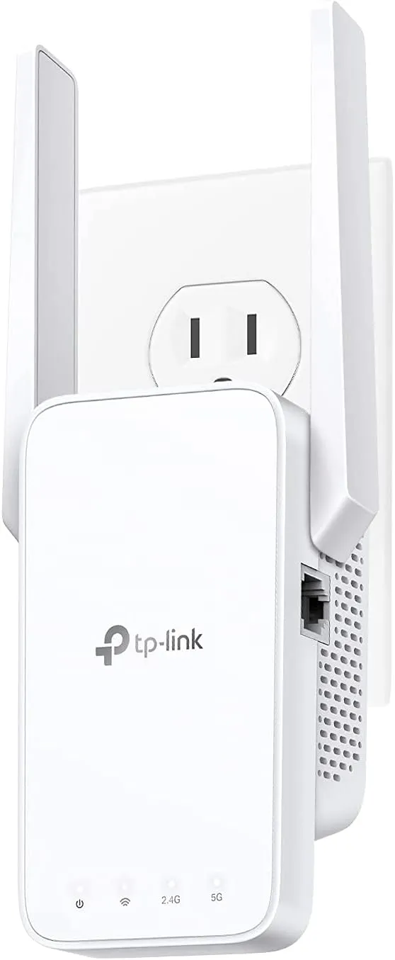 TP-Link AC750 WiFi Extender(RE215), Covers Up to 1500 Sq.ft and 20 Devices, Dual Band Wireless Repeater for Home, Internet Signal Booster with Ethernet Port (Renewed)