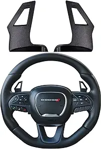 Paddle Shifter Extension for 2015+ Dodge Charger Accessories, Challenger, Durango, Grand Cherokee. Interior Upgrade fits sxt, gt, rt, Daytona, scat Pack, Hellcat, hemi, 392 and SRT