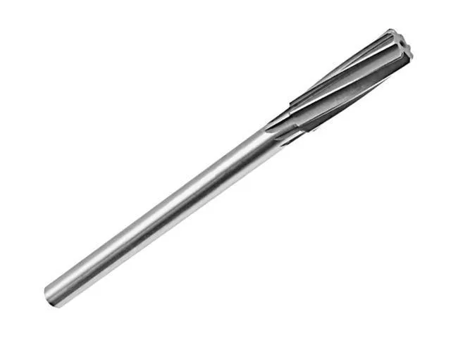 Drill America DWRR Series Qualtech High-Speed Steel Chucking Reamer, Straight Flute, Round Shank, Uncoated (Bright) Finish, I Size (Pack of 1)