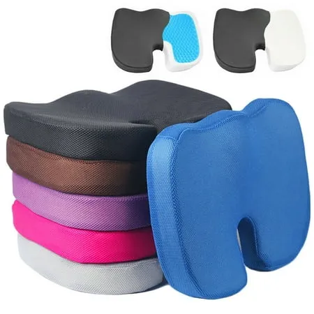 Seat Cushion Cool Gel Memory Foam Chair Pillow Orthopedic Office Chair Car Pad