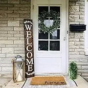 Floral Welcome Wreath Sign, welcome sign