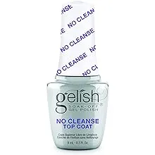 Gelish Mini No Cleanse Gel Nail Top Coat, Nail Gel Top Coat, Top Coat For Gel Nails, 0.3 ounce