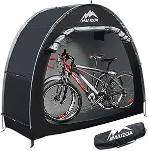 Outdoor Bike Covers Storage Shed Tent,210D Oxford Thick Waterproof Fabric,Outdoor Aluminum Alloy Bracket Bicycle Storage shed, Neat Tent Bicycle Cover