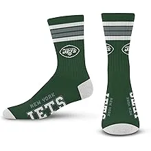 For Bare Feet New York Jets Stripe Deuce Socks 504