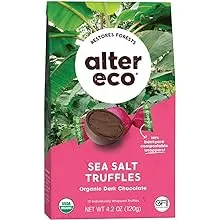 Alter Eco Dark Chocolate Truffles, Sea Salt, Organic - 4.2 oz