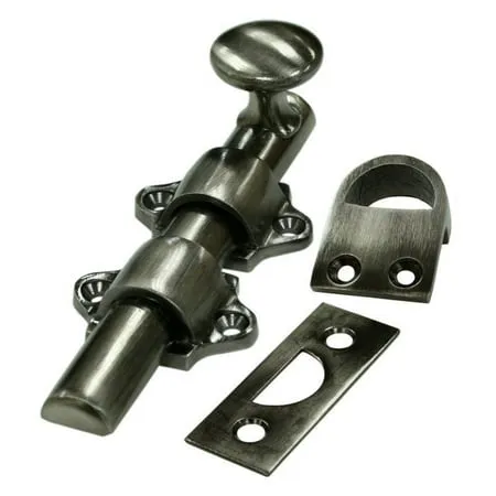 Deltana DDB425U19 4" Heavy Duty Dutch Door Bolt - Black