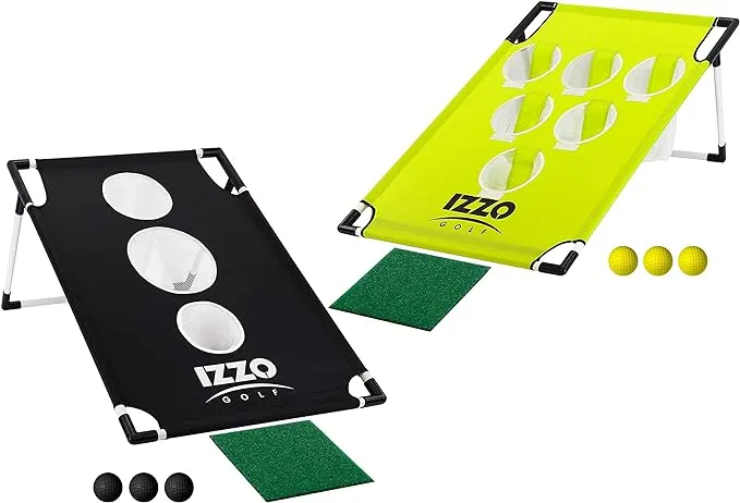 Izzo Golf Pong-Hole Golf Chipping Game & Golf Practice Net