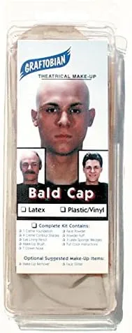 Graftobian Premium Plastic/Vinyl Bald Cap with Instructions