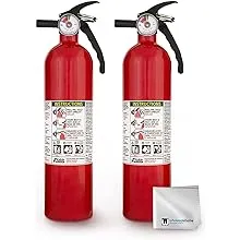 Kidde Fire Extinguisher for Home, 1-A:10-B:C, Dry Chemical Extinguisher, Red, Mounting Bracket Included, 6 Pack