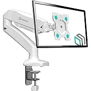 Desk Mount for Monitor 13"-32" max 18 lbs, Tilt-Swivel, with Rotation, White G80