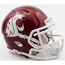 Riddell NCAA Washington State Cougars Helmet Mini SpeedHelmet Replica Mini Speed Style Crimson, Team Colors, One Size