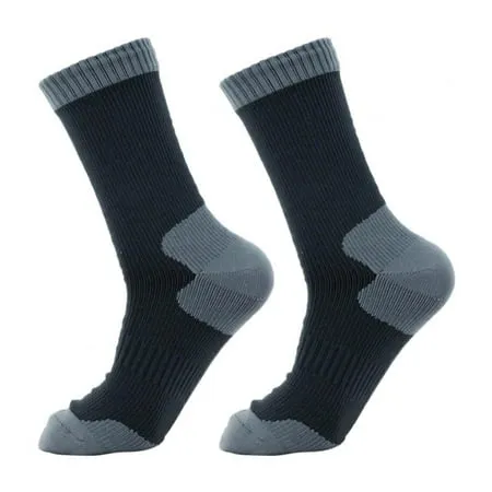 100% Waterproof Socks, Unisex Hiking Wading Trail Running Kayaking Crew Socks