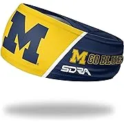 Suddora University of Michigan Headband, Michigan Wolverines Breathable Sweatbands for Sports Events, Non-slip Fabric Headband for Football, Tennis, Workout, Costumes & Cosplay