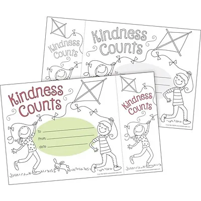 Barker Creek Color Me! Kindness Counts Awards & Bookmarks Set, 30/Pack (BC432)