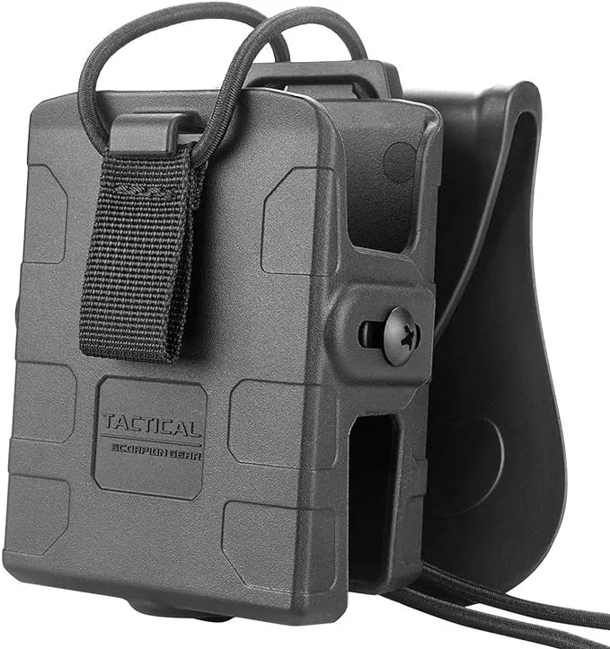 Tactical Scorpion Gear Polymer Walkie Talkie Radio Holder Holster for Motorola, Kenwood, Hytera